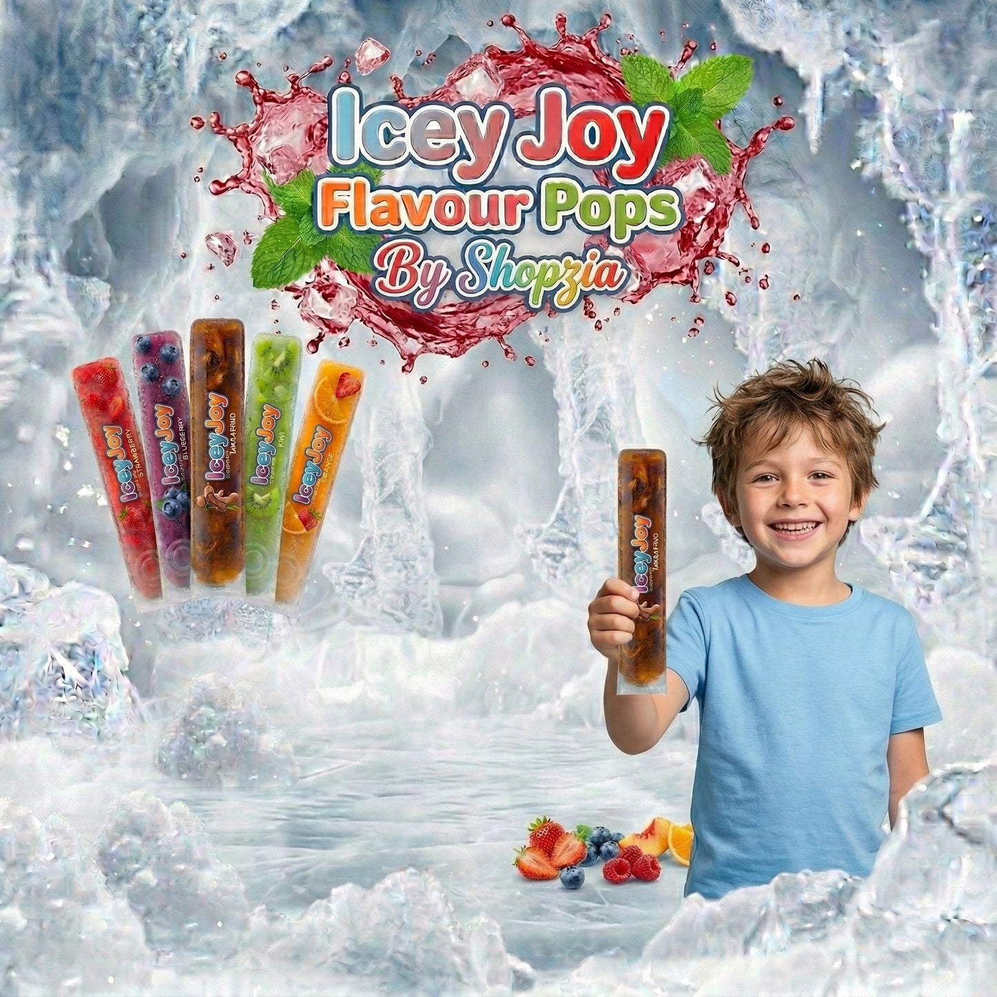 Icey Joy Flavour Pops (Pack of 25)