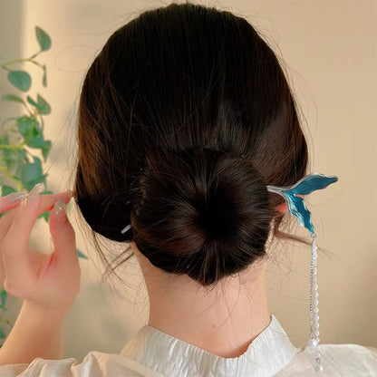 Pearl Mermaid Tail Hair Pins 🧜🏽‍♀️