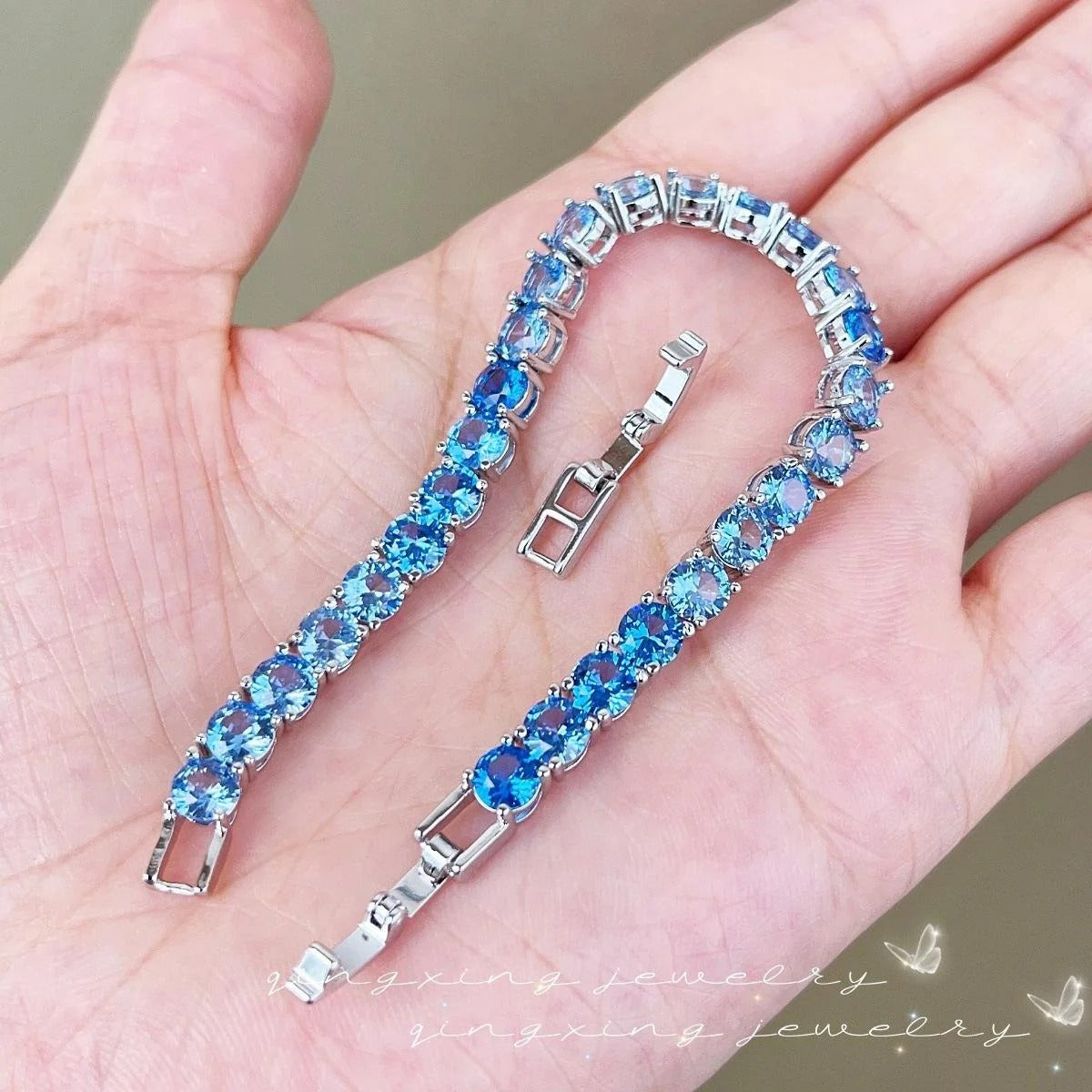 Royal Crystal Blue Bracelet