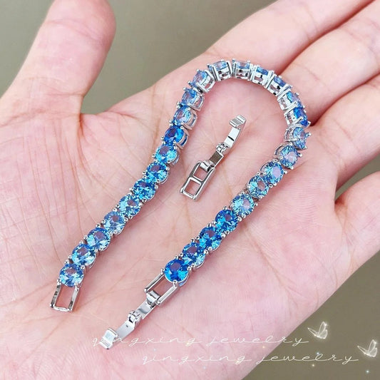 Royal Crystal Blue Bracelet